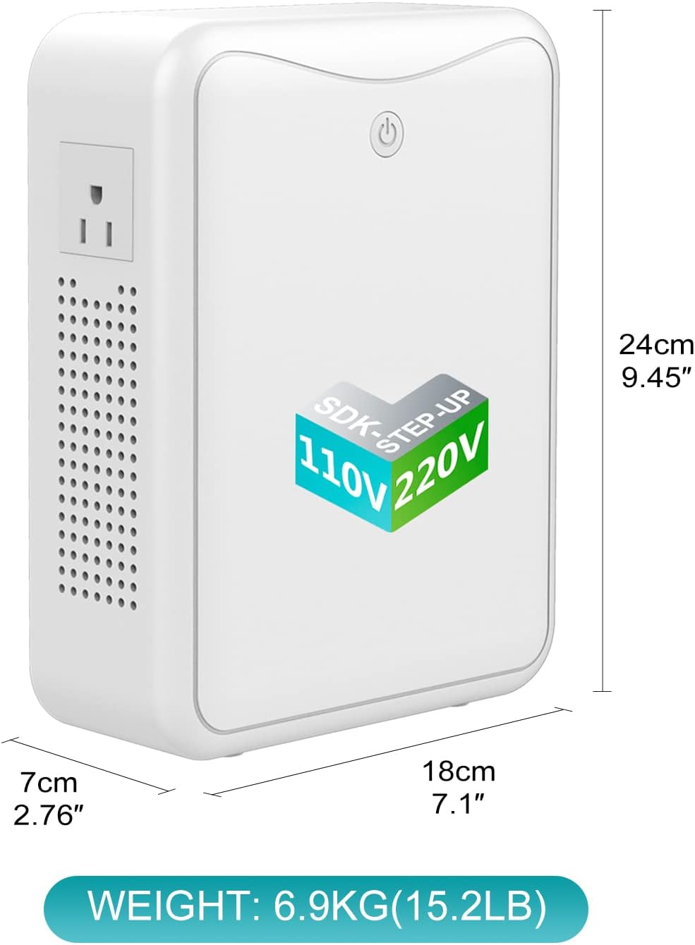 Voltage Converters 220v to 110v Step Down Transformer 3000w, No Noise, Suit for Air Fryer, Coffee Maker,for US Appliance Used in Europe，Using US and Japan Appliance in Asia or Europe