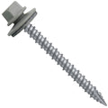 10 x 2 ABC Gray Metal Roofing Screws - Hex Washer Head- Self-Starting/Tapping - EPDM Washer. 1 x 250 Count Bag - 250 Screws