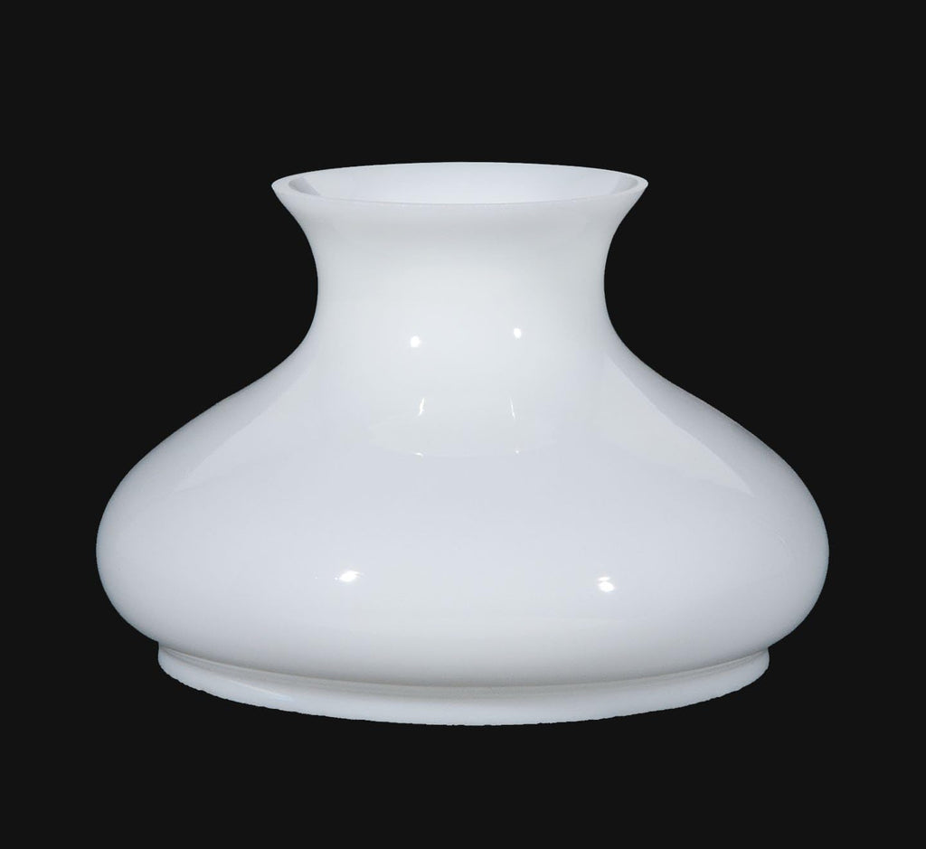 B&P Lamp® 7' Opal Glass Tam-O-Shanter Style Student Lamp Shade
