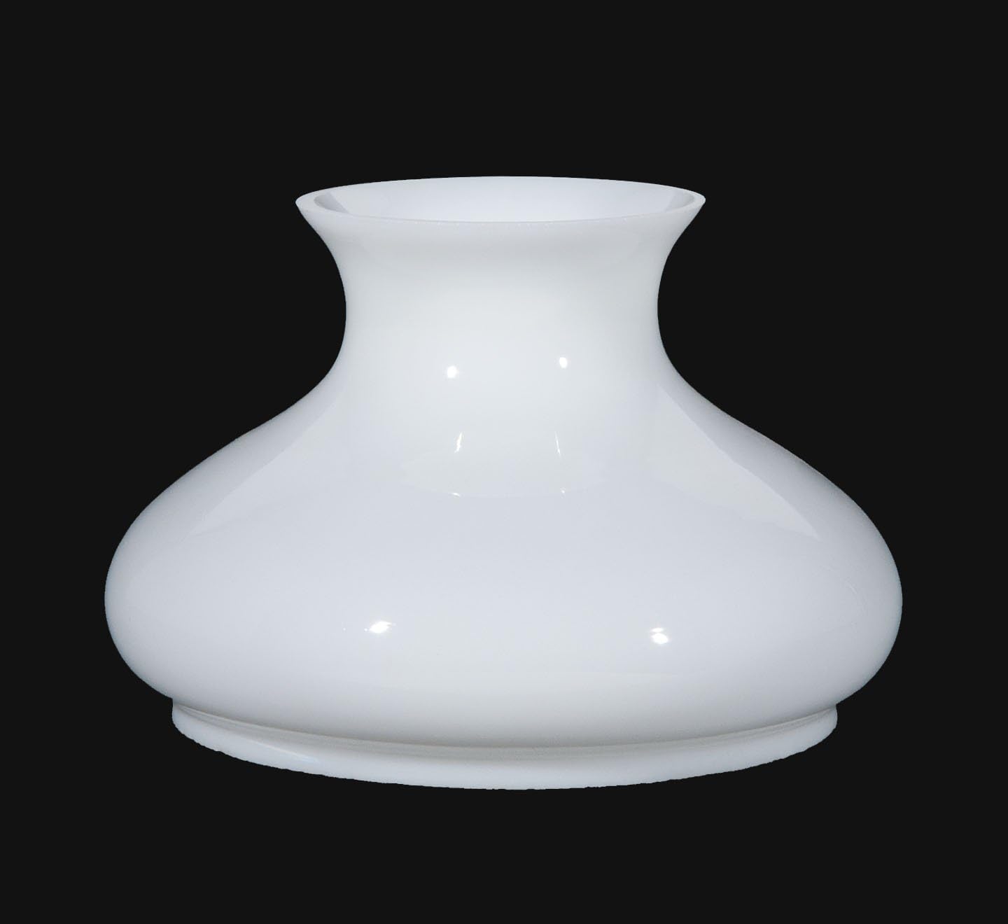 B&P Lamp® 7' Opal Glass Tam-O-Shanter Style Student Lamp Shade