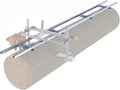Granberg Chainsaw Mill Guide 10 Ft - EZ Rail System G1010 - Portable Linear Sawmill Kit - Log Cutting Attachment Tool - Aluminum Milling Rail - Wood Accessories Parts Case Tools - Logging Rod Bearings