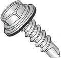 #12-14 x 1 1/4' Self Drilling Screws, Stainless Steel 410, Hex Washer Head Bonded Washer, Unslotted, #3 Point, Type BSD, Full Thread (Quantity: 1500 pcs)