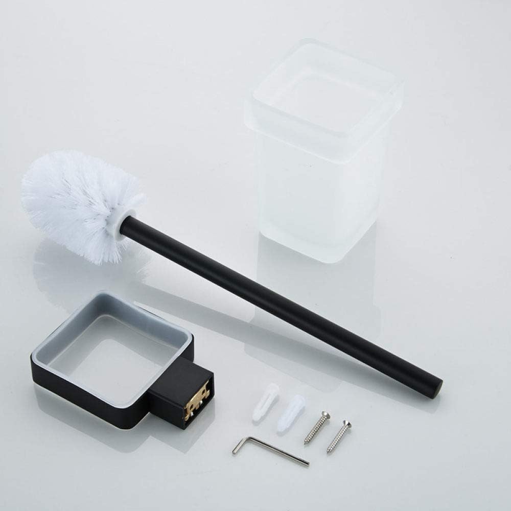 Bathroom Accessories Set Matt Black Finish Wall Toilet Paper Holder Towel Bar Shelf Brush Holders Bath Hardware Set 10 Choice,Toilet Brush Holder