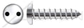 (200 pcs) #10 X 2, Self-Tapping Sheet Metal Screws, Pan Head Tamper-Resistant Drilled Spanner Drive, Type A, Stainless Steel