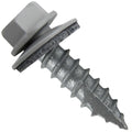 #14 Metal Roofing Screws: (1000) Screws x 1' Old Town Gray Hex Head Sheet Metal Roof Screw. Self Starting/Tapping Metal to woodsheet Metal Screws with EPDM Washer. for Corrugated Roofing