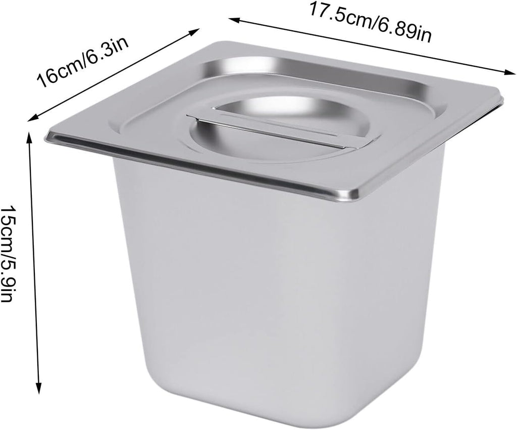 Countertop Steam Table Food Warmer Stainless Steel Commercial Buffet Warmer 6-Pan 600W Portable Electric Food Warmer Steam Table 19.2Qt(18L) for Restaurants, Catering, Buffets