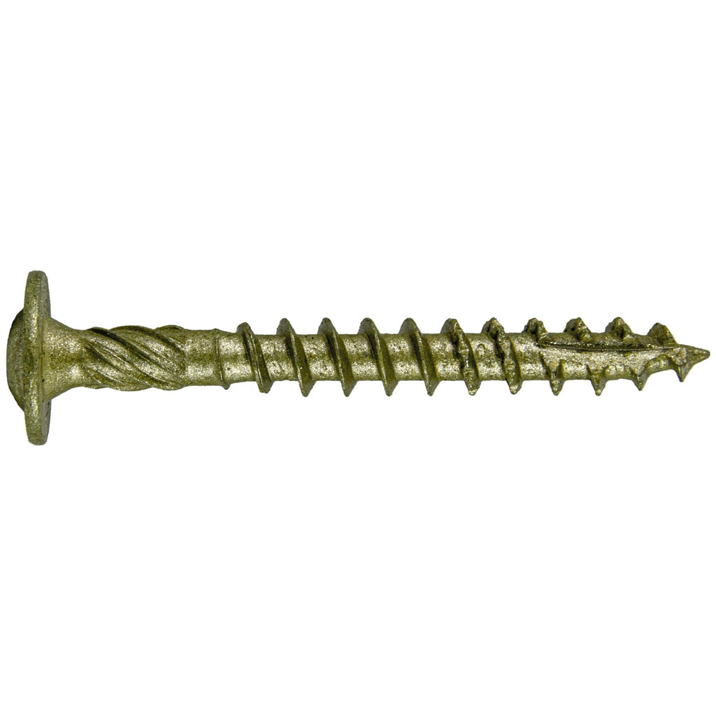 Jake Sales #14 x 2 Construction Lag Screw - Torx/Star Drive Heavy Duty Structural Lag Screw - Exterior Coated - ACQ Compatible - Modified Truss Washer Head. (10 x 100 Count CASE -1,000 Screws)