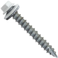 #14 Metal Roofing Screws: (500) Screws x 2' Brite White Hex Head Sheet Metal Roof Screw. Self Starting/Tapping Metal to Wood Sheet Metal siding Screws - EPDM Washer. for Corrugated Roofing