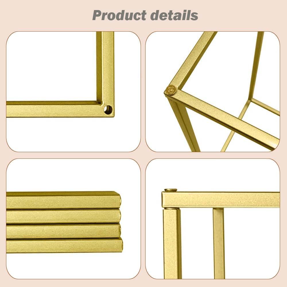 23.6inch 12 pcs Column Vases Gold Centerpieces for Table Metal Flower Stand Wedding Centerpieces Party