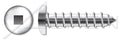 (500 pcs) #10-12 X 2, Self-Tapping Sheet Metal Screws, Type A, Pan Square Drive, Stainless Steel
