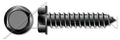 (3000 pcs) #12 X 3/4', Self-Tapping Sheet Metal Screws, Type AB, Hex Indented Washer Head, Steel, Black Zinc