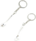 10 PCS Antique Silver Tone Keychain Keyring Door Car Key Chains Rings Tags U9SN0 Tablespoon Spoon