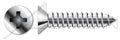 (1000 pcs) #10-16 X 2, Self-Tapping Sheet Metal Screws, Type AB, Flat Phillips Drive, Stainless Steel