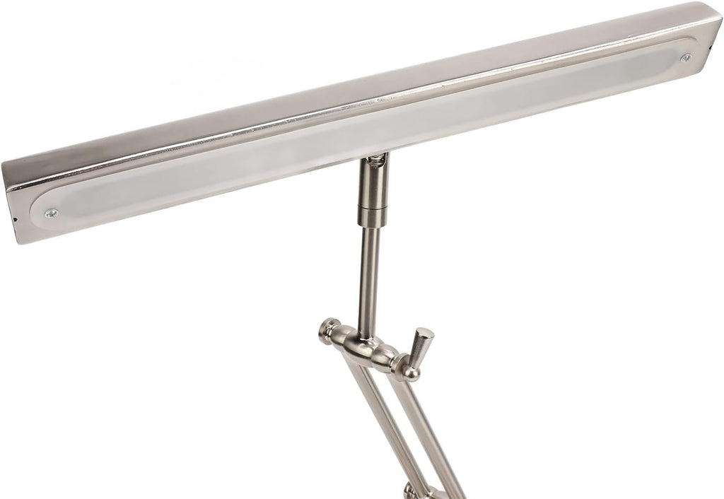 PUSOKEI Piano Light, Retro Lamp Bankers Lamp, 2700K, Touch Dimmable Music Stand Light Retro Piano Lamp for Reading Piano Bedside, Eye Guard Double Lamp Arm Design (US Plug)