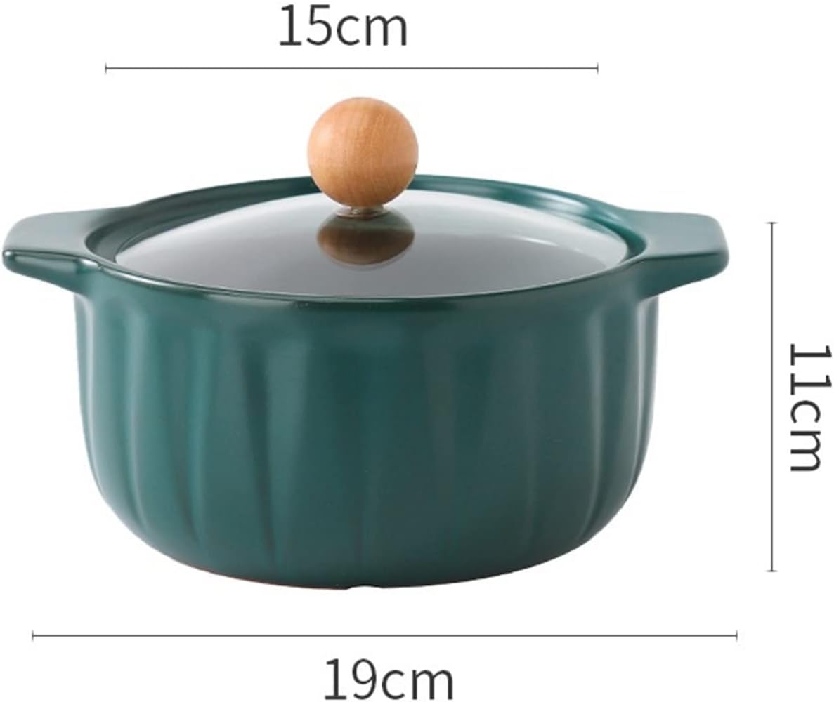 Glass Cooking Pot Small Ceramic Casserole Vertical Pattern Soup Pot Cooking Appliances Kitchen Appliances Frying Pan Kitchen Appliances