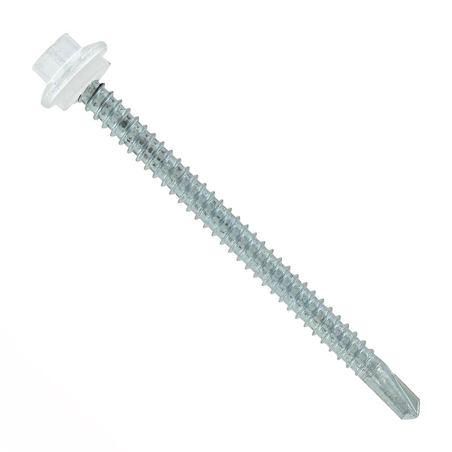 Fasteners Plus ST Fastening Maxx SteelBinder Metal to Metal #12 x 3 Bright White Screws with EPDM Rubber Washer, 250-Count - Designed for Roofing and Siding Panels