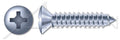 (3000 pcs) #10 X 2, Self-Tapping Sheet Metal Screws, Type AB, Oval Phillips Drive, Steel, Zinc Plated and Baked