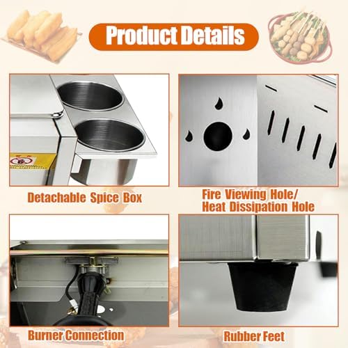 Commercial Twin-Basket Gas Fryer - Stainless Steel LPG Deep Fryer for Restaurants - Perfect for Fries, Donuts, and Fish - High Capacity Double Frying System