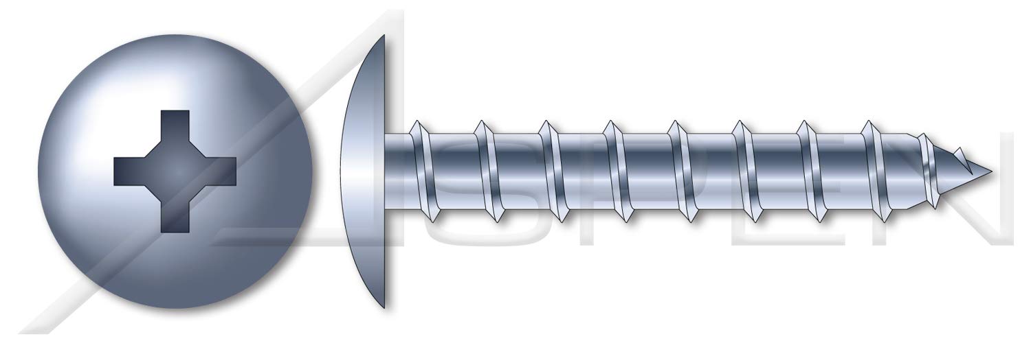 (2000 pcs) #10 X 2, Self-Tapping Sheet Metal Screws, Type A, Truss Phillips Drive, Steel, Zinc Plated