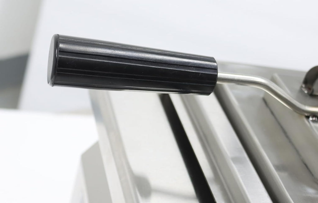 TECHTONGDA Dumpling Frying Machine, 220V Automatic Single Head Fried Dumpling Machine, Pot Paste Electric Baking Pan, Automatic Water Spray, Pancake Maker, Inner Pot Size 12.6 x 8.5 x 2 Inch, 3200W