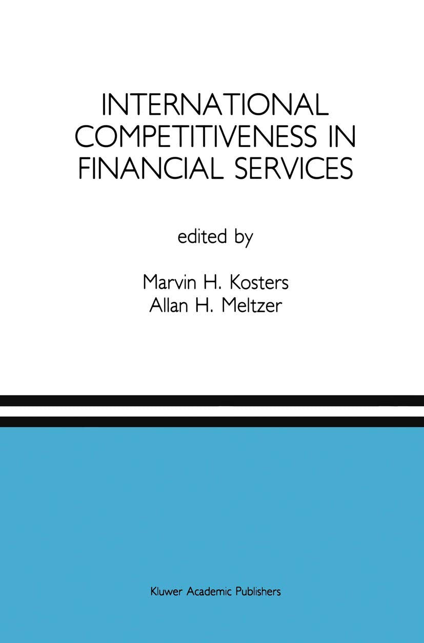 International Competitiveness in Financial Services: A Special Issue of the Journal of Financial Services Research