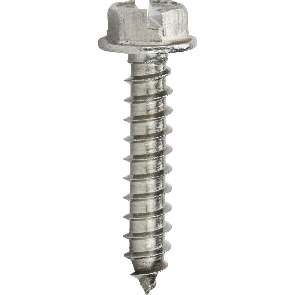 #10 x 2 Hex Head Sheet Metal Screws Self Tapping Stainless Steel Qty 500