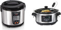 Hamilton Beach Digital Programmable Rice Cooker, Slow Cooker & Food Steamer Bundle (20 Cups Cooked)