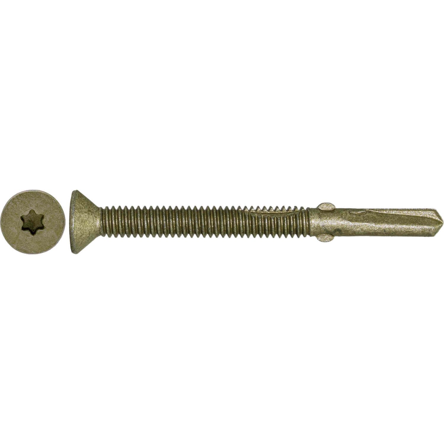 12x2-1/2 Reamer Tek Torx/Star T30 Head - Self-Drilling Wood to Metal Screws - 5 Pound CASE -2475 Screws