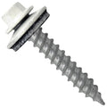 Metal Roofing Screw: (250) 12 x 1-1/2' Bone White Hex Sheet Metal Roof Screw. Sharp Point Metal to Wood siding Screws. 5/8' EPDM Washer.