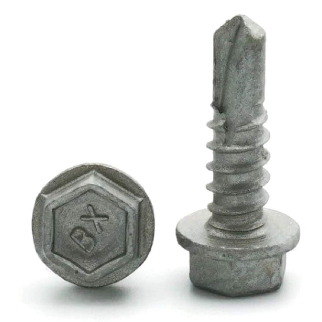 Buildex Hex Washer Head Self Drilling TEK Screws Climaseal Coated #12-14 x 1 Qty 1000