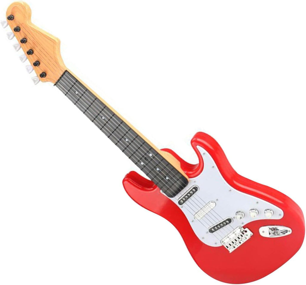 Alomejor Kids Electric Guitar Toy, Multiple Functions Music Toys Guitar Musical Instrument Toys for 3 4 5 Year Old Kids (Red)