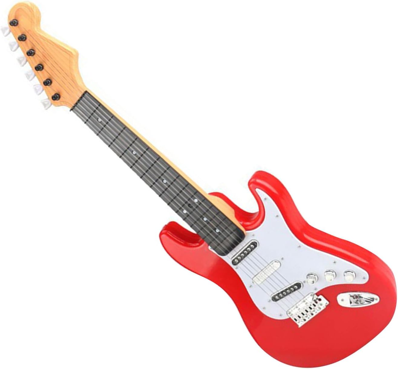 Alomejor Kids Electric Guitar Toy, Multiple Functions Music Toys Guitar Musical Instrument Toys for 3 4 5 Year Old Kids (Red)