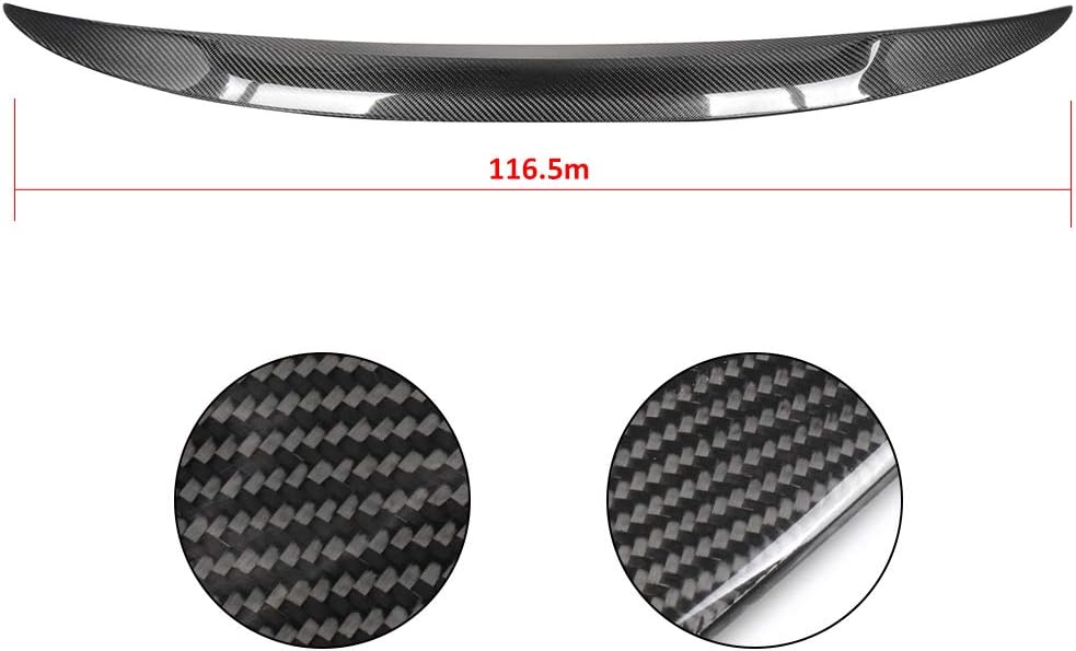 SCITOO Carbon Fiber Rear Spoiler Wing 2007-2013 fits for 2007-2013 for BMW 335xi/ 328xi/ 328i/ 328i Drive/ 335i/ 335i xDrive/ 335is/ M3