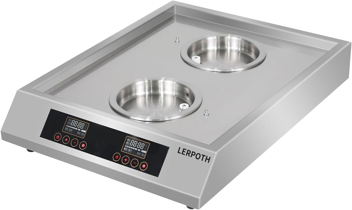 LERPOTH Automatic Bao Bun Steamer Maker Machine, 6-Inch Multi-Function Kitchen Appliance for Making Homemade Buns, Mantou, Dumplings, Dim Sum with Smart Programs & Recipe Book - Fast 15-Min Steam