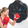 Smart Music Boxing Strike Pads, LED Counter Wall-Mounted Punching Equipment, USB Rechargeable Boxing Trainer for Home Fitness