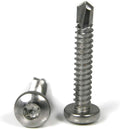 #12-14 Pan Head Torx Self Tapping Screws 410 Stainless Steel Self Drilling TEK Point #12-14 x 3/4' Qty 250