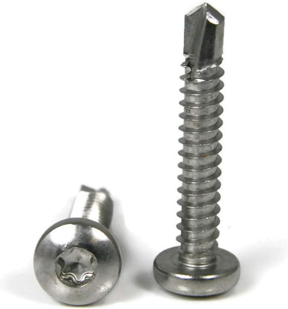 #12-14 Pan Head Torx Self Tapping Screws 410 Stainless Steel Self Drilling TEK Point #12-14 x 3/4' Qty 250