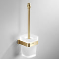 Bathroom Accessories Bathroom Shelf Towel Rack Paper Holder Toilet Brush Holder Towel Ranger Brushed Gold Brass Bath Hardware,Toilet Brush holder2