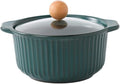 Stock Pot Small Ceramic Casserole Vertical Pattern Soup Pot Cooking Appliances Kitchen Appliances Frying Pan Kitchen Appliances