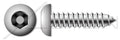 (200 pcs) #10 X 2, Self-Tapping Sheet Metal Screws, Button Head Tamper-Resistant Hex Socket Pin Drive, Type AB, Stainless Steel, Includes Driver Bit