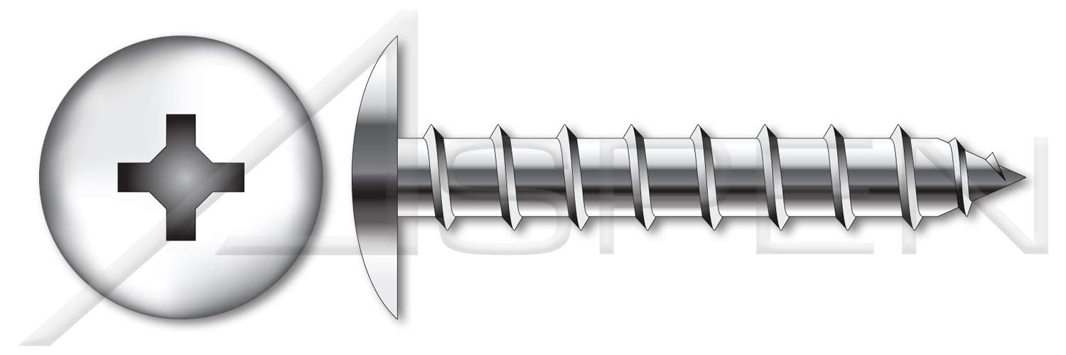 (400 pcs) #10 X 2, Self-Tapping Sheet Metal Screws, Type A, Truss Phillips Drive, Stainless Steel
