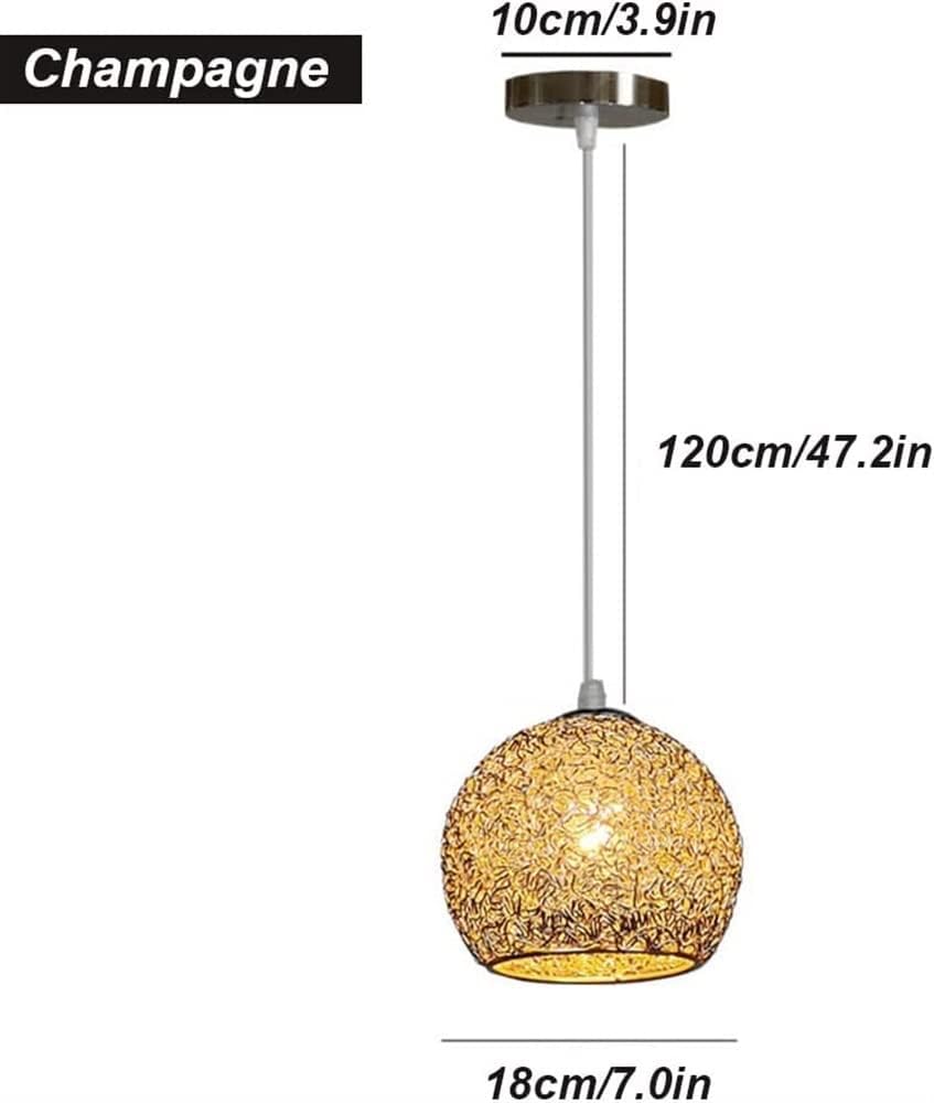 Chandelier Light for Living Room LED Chandelier Aluminum Wire Globe Lampshade Fixture Nordic Decor Hanging Light for Kitchen Island Dining Room Living Room Hallway