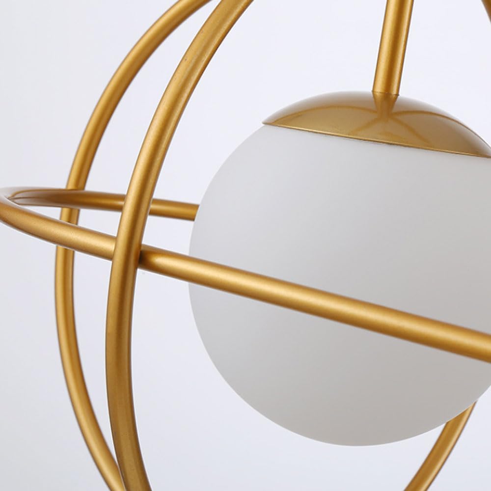 Modern Pendant Ceiling Lights 86CM Metal Cage Ceiling s Gold Chandeliers Vintage Globe Ball Light Fixture 3-Lights Suspension Chandelier for Kitchen Island