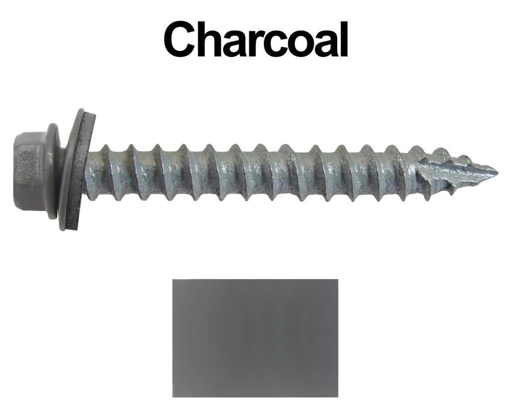 14x2 Metal Roofing Screws (Charcoal) (14X2 MRS CASE)