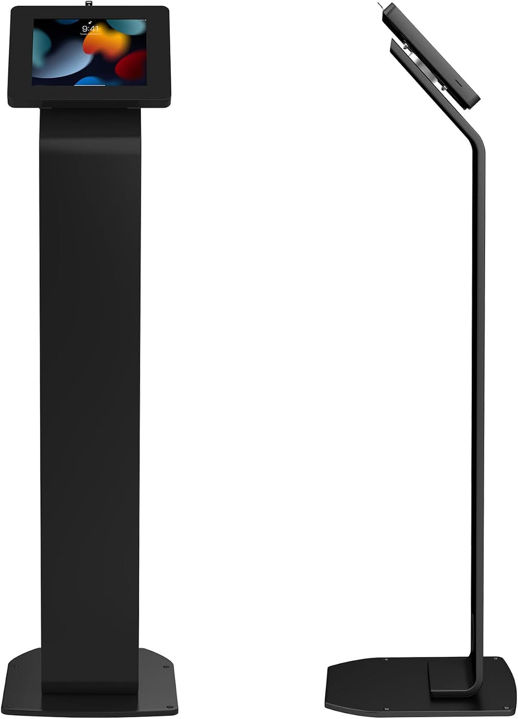 Locking Floor Stand – CTA Premium Locking Support Base Kiosk with Steel Body and Heavy-Duty Locking Enclosure with Keys for iPad Pro 13-inch (M4), iPad Pro 12.9-inch, iPad Air 13-Inch (M3 / M2)