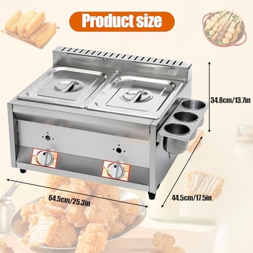 Commercial Twin-Basket Gas Fryer - Stainless Steel LPG Deep Fryer for Restaurants - Perfect for Fries, Donuts, and Fish - High Capacity Double Frying System