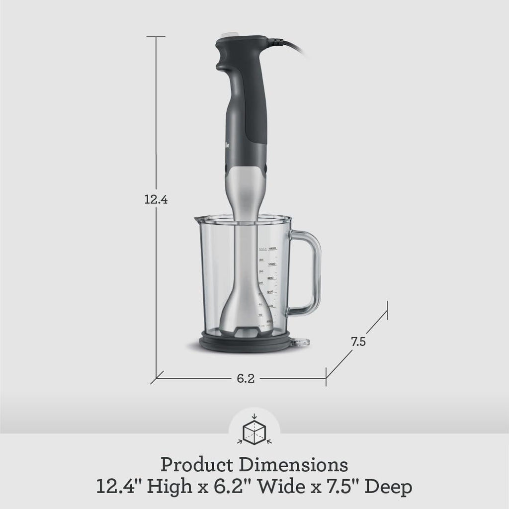 Breville BSB510XL Control Grip Immersion Blender, Brushed Stainless Steel