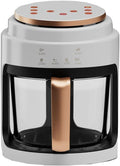 4L Digital Air Fryer Oven with Timer & Temp Control, Detachable Basket for Frying, Roasting, Baking & Grilling - Versatile Kitchen Appliance in White Color