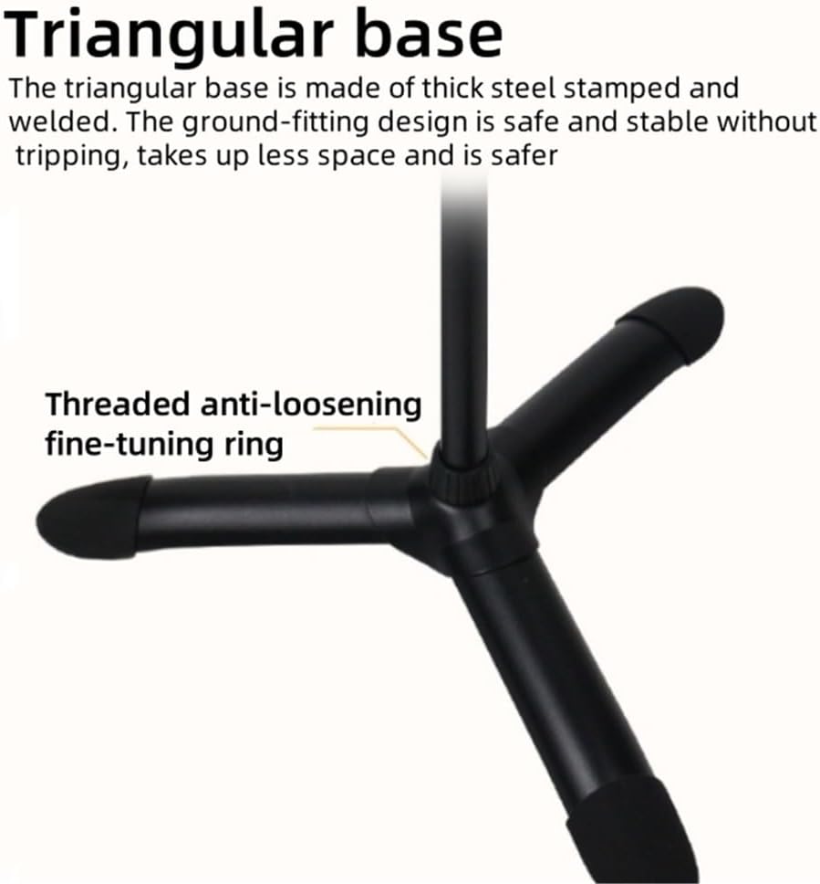 Large Music Stand, Lifting Thickened Manhasset Music Stand, Adjustable Music Stand for Sheet Music, Stand Performance Dedicated for Choir, Band(A)