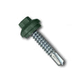 EAGLE 1 Long-Life Metal Roofing Screws: #14 x 1.25 Dome Cap Metal Building Screws (250-Count), Self-Drilling Tip, EPDM Washer, Multiple Colors/Includes 5/16' Magnetic Hex Bit Driver (E. Green, 250)